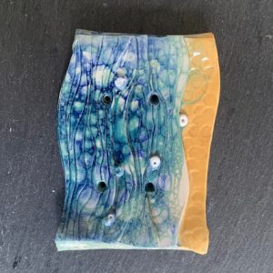 Glazed Stoneware Soap Dish